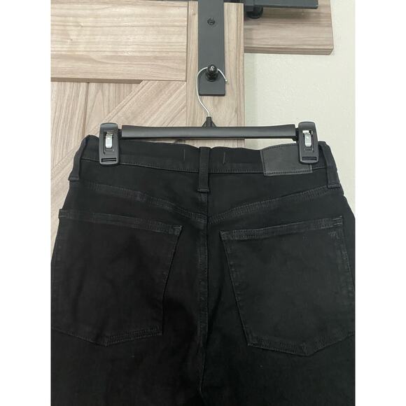 NWT Madewell Kickout Crop jeans 27 Black - Picture 6 of 9